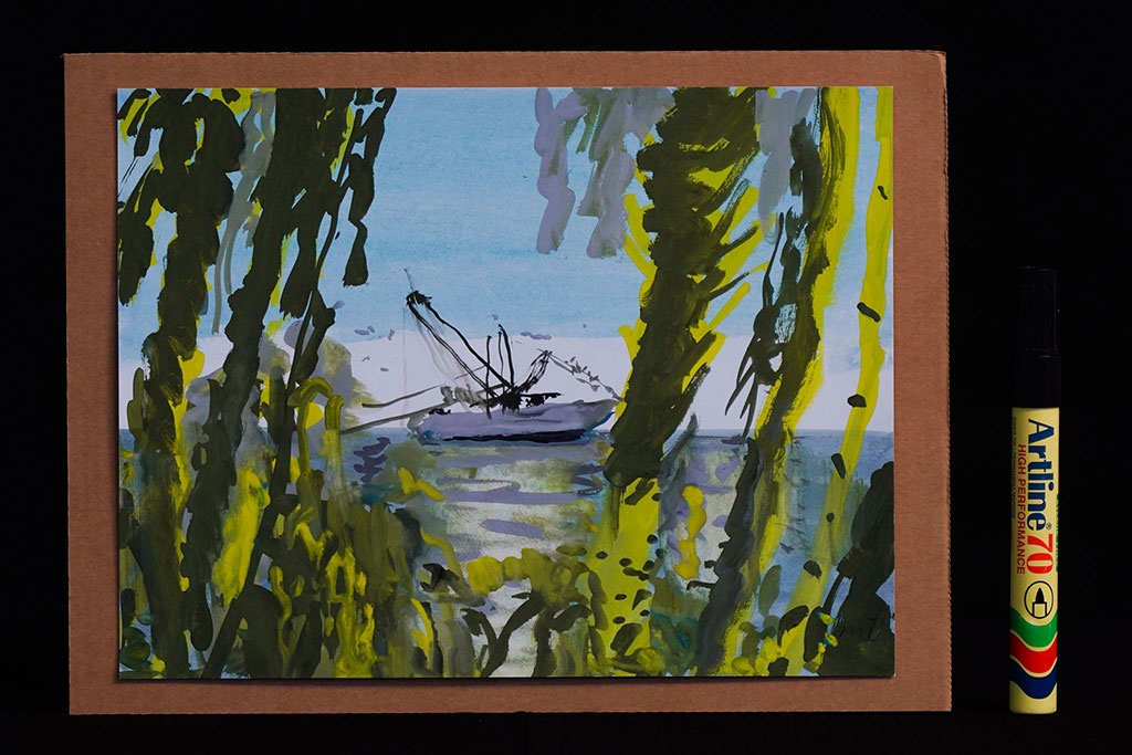 Michael-Taylor-_Swamp-Holiday_-gouache-on-paper-fin